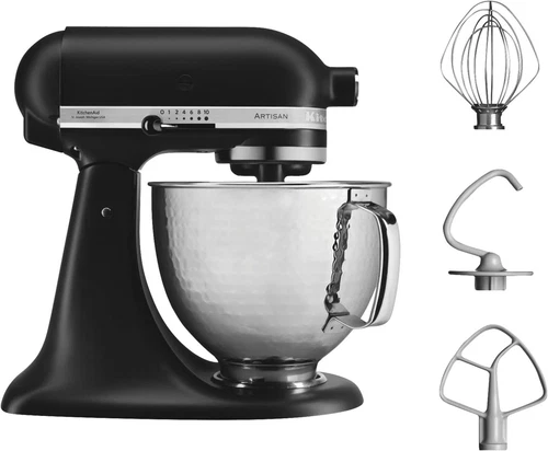 Kitchenaid Artisan Küchenmaschine 5KSM156HMEBM 4,8L Mattschwarz + Zubeh. B Ware