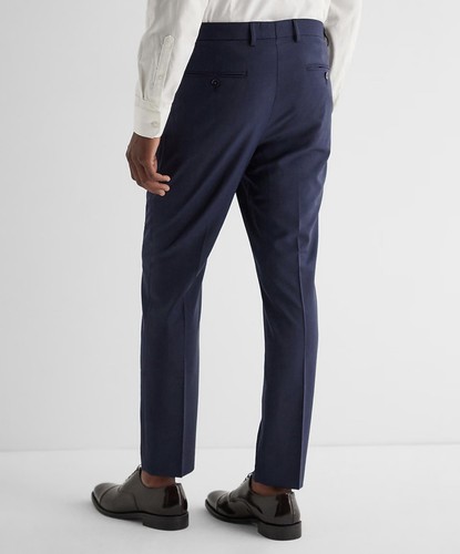 NEW EXPRESS EXTRA SLIM NAVY WOOL BLEND MODERN TECH SUIT PANTS SZ 29Wx34L - Picture 3 of 5