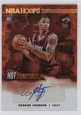 2024 Panini NBA Hoops Hot Signatures Rookies Keshad Johnson #HSR-KES Auto 00y3
