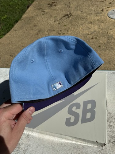 California Anaheim Angels New Era 5950 7 3/4 7 5/8 Lavender Purple Periwinkle DS - Picture 2 of 18