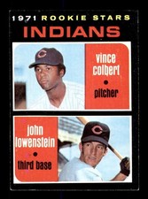 1971 Topps Baseball 231 Rookie Stars Indians NM e2