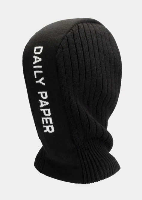 NWT Daily Paper Nezra Balaclava Black Beanie Hat Men L ightweight Winter Snow