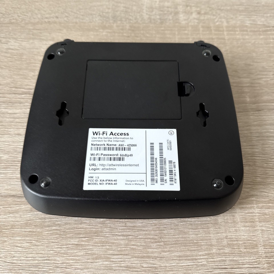 ATT Wireless Internet Modem IFWA-40 Hotspot Black AT&T | eBay