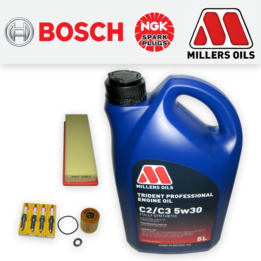 SERVICE KIT for CITROEN C2 1.4 16V PETROL OIL AIR FILTERS PLUGS +OIL (2004-2009)