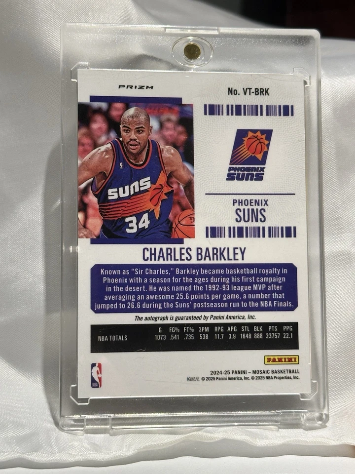 CHARLES BARKLEY 2024-25 MOSAICO CONTENDERS ÓPTICO VETERANO MOSAICO AUTOMÁTICO Q5118 - Imagem 2 de 2
