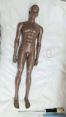 Resin 1/4 BJD Doll Male Brown Skin FID Edan Face Make UP Eyes Muscle Man Boy Toy