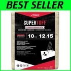 SuperTuff Heavyweight 10 oz Canvas Drop Cloth 12' x 15' - Tan for Every Project