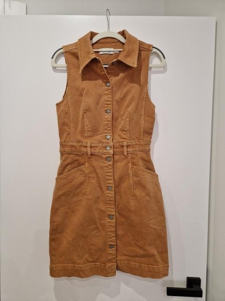 Women & Other Stories Dress Orange Cotton S