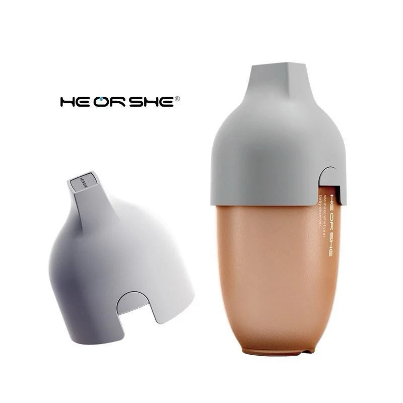 HE OR SHE Ultra Wide Neck Baby Bottle 240ml Grey