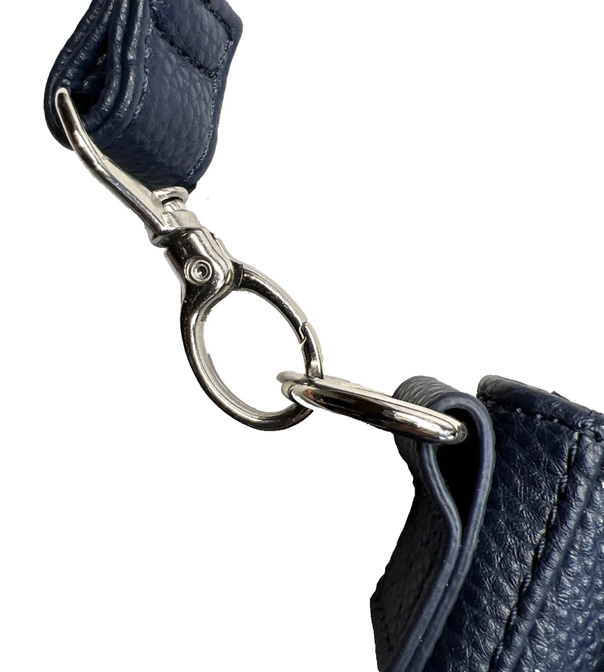 Cartera clásica Studio Thirty-One azul marino medianoche guijarro solapa extraíble nueva sin etiquetas Foto 2 de 4