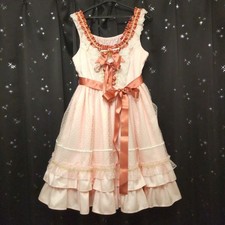 Preview of BABY THE STARS SHINE BRIGHT Kumyachan JSK Dress Pink Lace Sweet Lolita Japan
