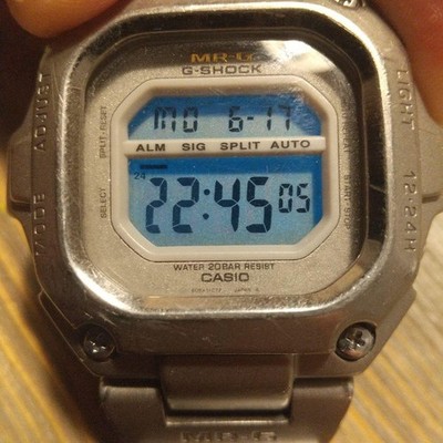 カシオ G-SHOCK MRG-110T 時計 希少 ファーストモデル Casio G-Shock MRG 110T Titanium Digital Quartz Watch Rare