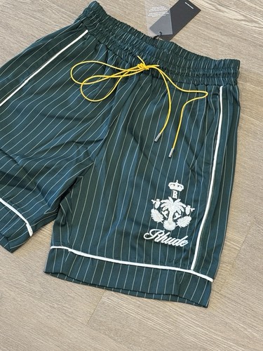 NEW Rhude (MEDIUM) Athletic Summer Streetwear Embroidered Logo Shorts Green - 第 2/10 張圖片