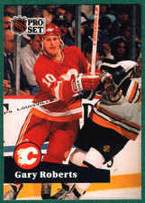 Gary Roberts - 1991-92 Pro Set #30 - Calgary Flames Hockey Card