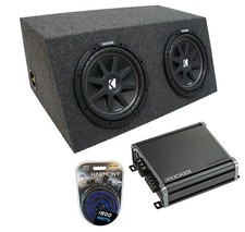Universal Car Stereo Hatchback Sealed Dual 12" Kicker Comp C12 Sub Box CXA800.1