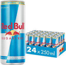 Red Bull Energy Drink, Senza Zuccheri, 250 Ml (24 Lattine)