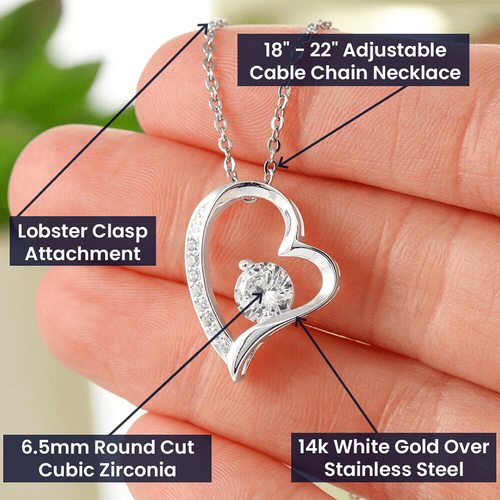 Collana Cuore Fidanzamento To My Future Wife Regalo Per Amante - Foto 2 di 6