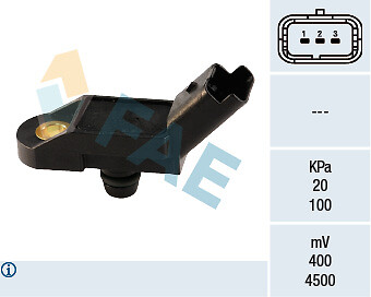 FAE 15009 Sensor, Saugrohrdruck For CitroËN Fiat Lancia Peugeot Renault-image