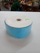 2.5"X10 Yards Robin Egg Blue Mesh Ribbon Roll