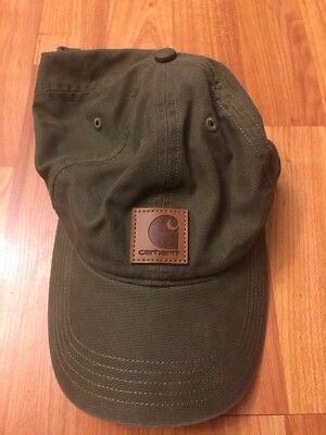 Carhartt Mens Olive Green Odessa Ball Adjustable Snap Baseball Cap