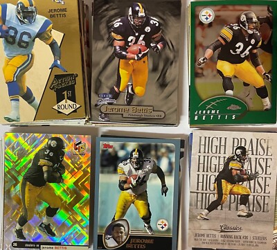 Jerome Bettis Football Cards **You Pick**  HOF Rookies, Inserts ++ Revised 5/17