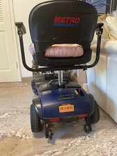 BLUE M1 Lite 4 Wheels Mobility Scooter, Easy to Transport, Swivel Seat Walking