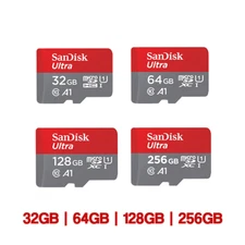 SanDisk Micro SD Card Ultra Memory 32GB 64GB 128GB 256GB Class 10 TF A1
