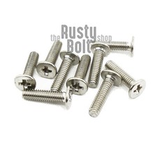 M2.5 x 10mm, Phillips Flat Wafer Head Screws, Stainless Steel, Laptop Computer