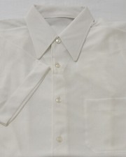 Vintage Nylon Sommer Hemd Kragenweite 37/38 Kurzarm 60er Jahre I278