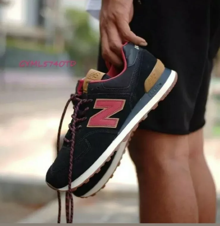 New balance 574 black 2024 earth red