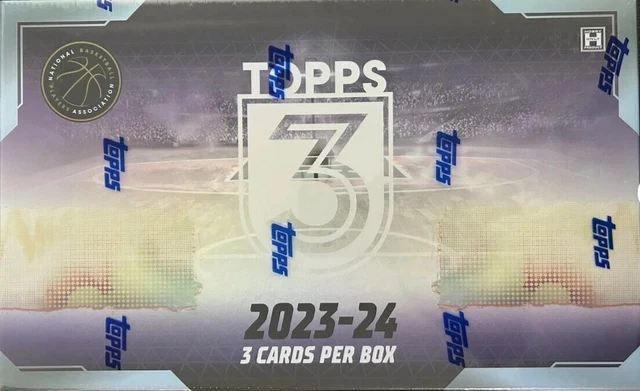 2023-24 Topps Three Basketball Hobby Box RIPPED LIVE ONLY