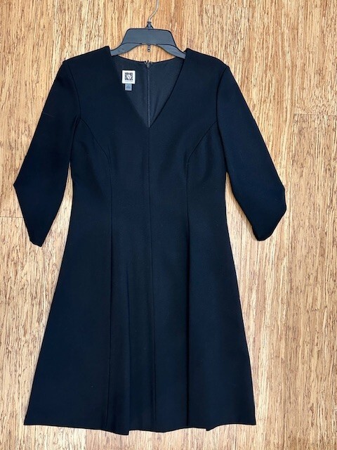 Anne Klein Basic Classic Lined Long Sleeve Black … - image 1