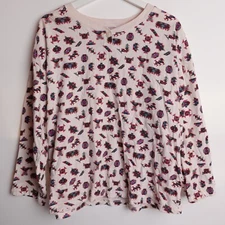 Vintage PS Gitano Southwestern Henley 3/4 Sleeve Tee T-Shirt All Over Print XL