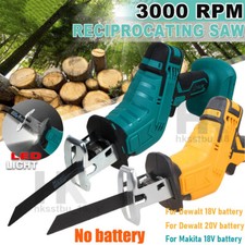 Cordless Electric Reciprocating Saw w/ Blades Wood Metal Cutting Recip Hand Held