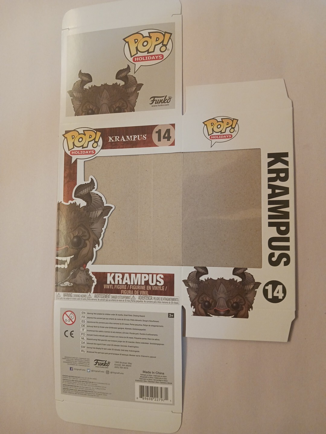 Figura Funko Pop Krampus #14 Caja De Repuesto Solo Como Nueva