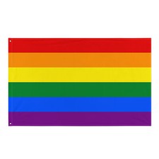 LGBTQ Rainbow Pride Flag 3x5 ft  Gay Pride Banner Double Stitched  Durable