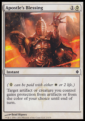 MTG APOSTLE'S BLESSING FOIL EXC - APOSTEL SEGEN - NPH - MAGIC