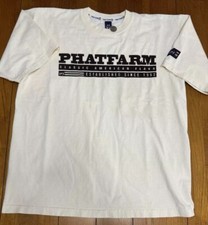 Vintage 90s Phat Farm beige T Shirt Sz Large Made In USA