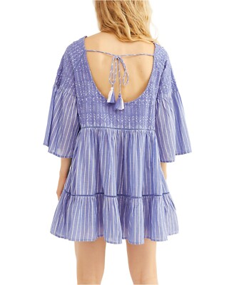 free people lola embroidered mini dress Sunrise Lily Field Embroidered Mini Dress main image 1