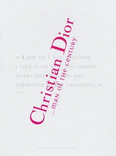 CHRISTIAN DIOR : HOMME DU SIÈCLE par Jean luc Dufresne couverture rigide *Excellent*