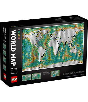 Lego Art World Map (31203) Brand New Sealed, Fast Shipping 🚀 🚛  UK