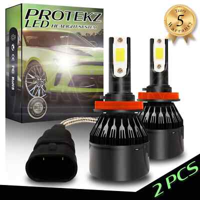 Protekz H13 (9008) LED Light Bulbs Kit Headlight 800W 90000LM High Low Work 6000