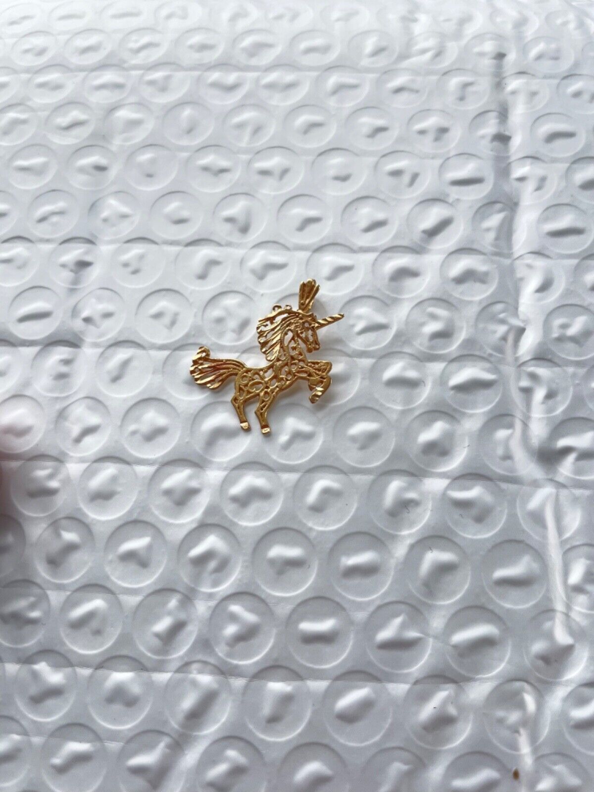 Unicorn Pendant Charm 14K Gold vintage - image 8