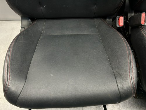 2011-2014 Subaru WRX STI Leather Seats Front & Rear OEM Genuine USDM LHD - Picture 6 of 19