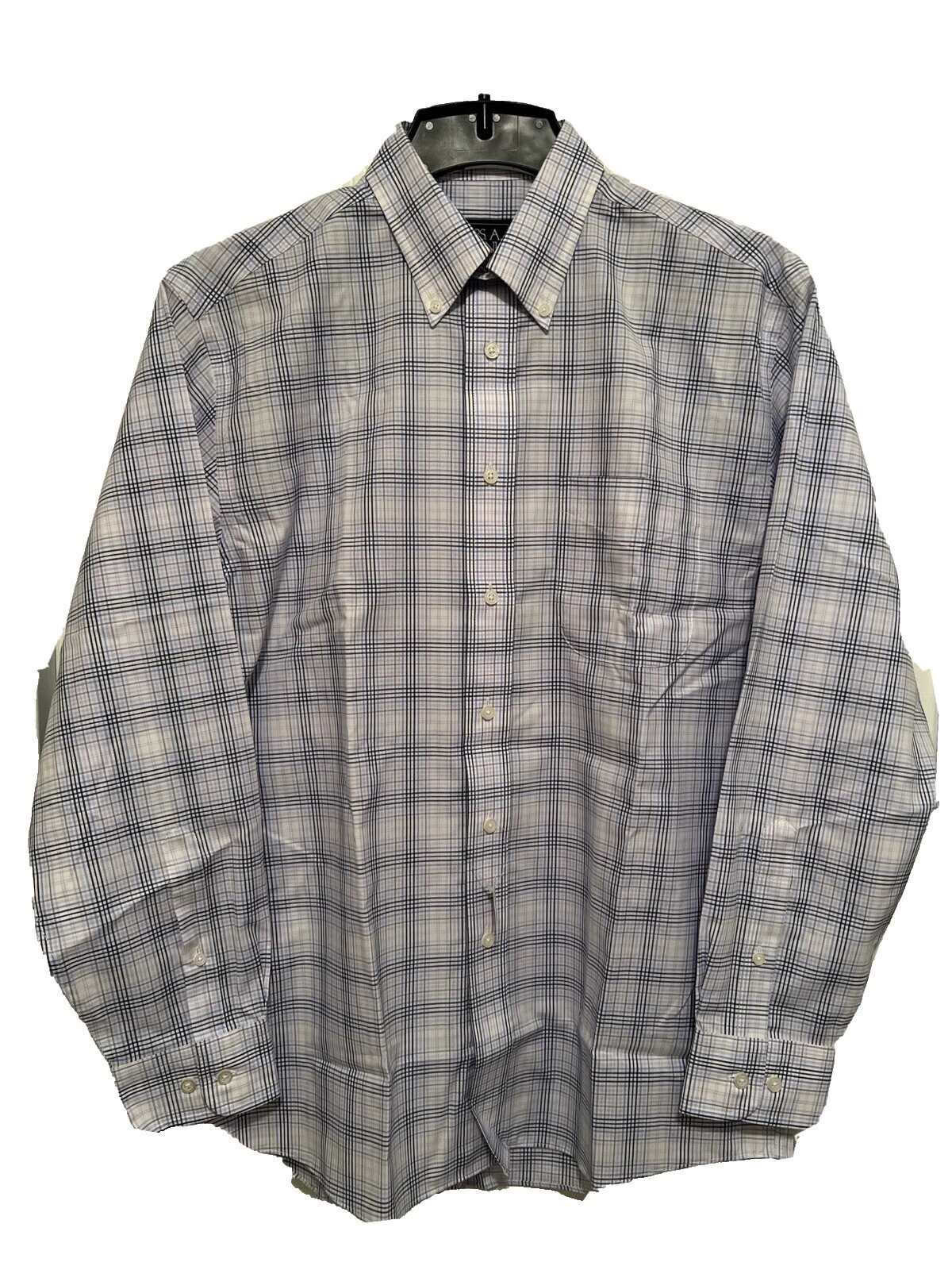 Jos. A. Camisas de vestir para hombre de banco a cuadros de mezcla de algodón