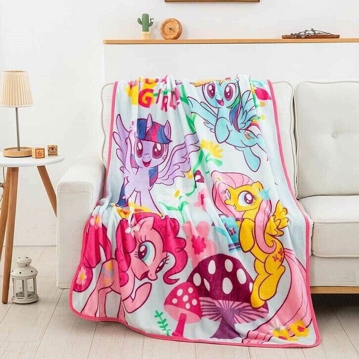 My Little Pony New Plush Fleece Throw Gift Blanket MLP Twilight