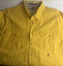 vintage tommy hilfiger large yellow long sleeve