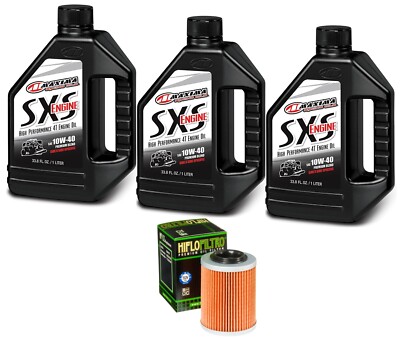 Maxima Oil Change Kit Hiflo HF152 10W-40 For CF-Moto CForce/ZForce/UForce