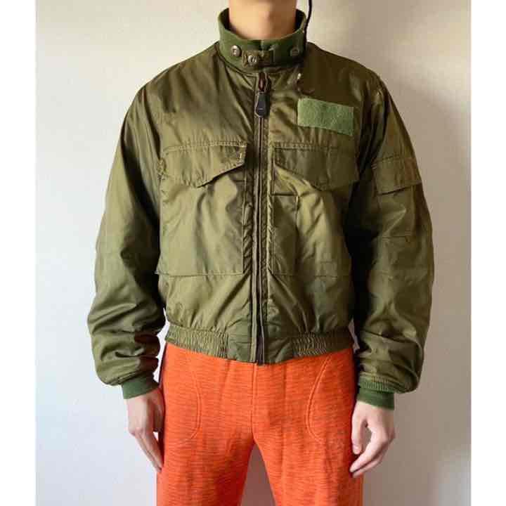 AVIREX g8ジャケット AVIREX G8 WEP Flight Jacket Men's Size L Khaki Vintage 90s Made in