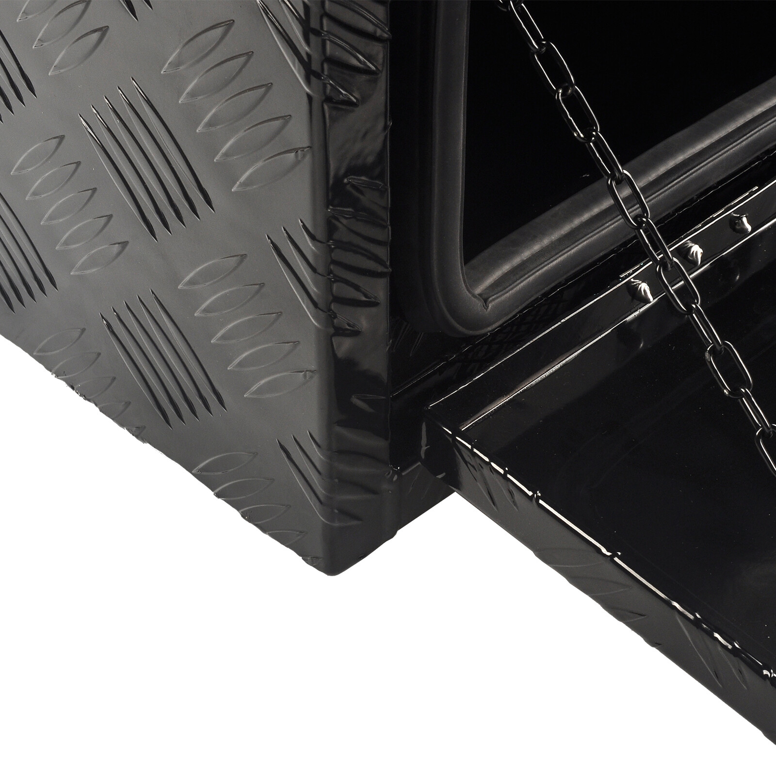 30x18x18 Inch Aluminum Truck Bed Box Trailer Tongue Tool Box Pickup Storage